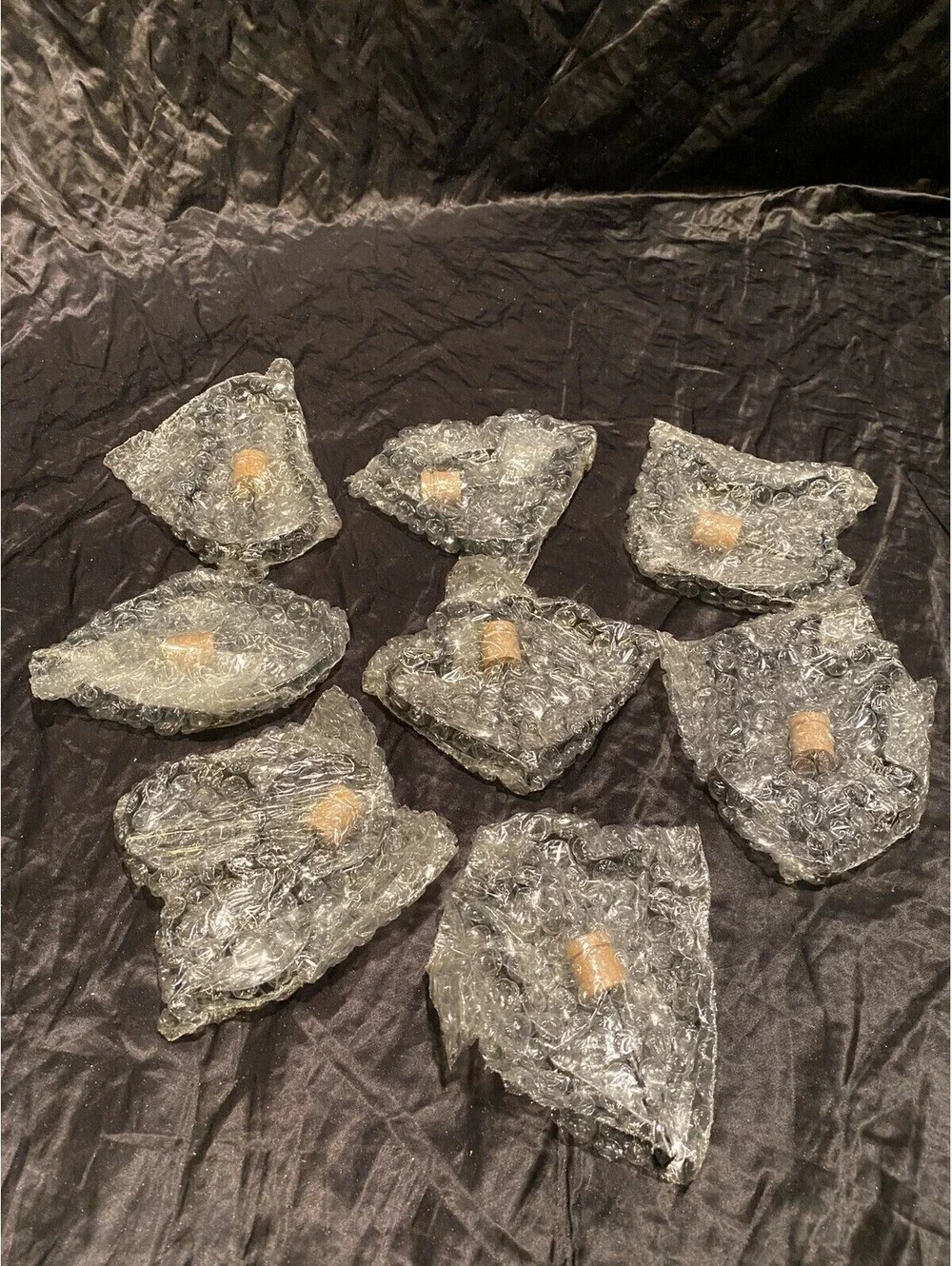 8 METAL PANCAKE  MOLDS W/FOLDING HANDLES